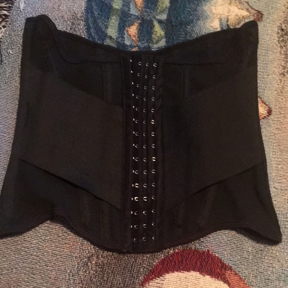 Black Waist Trainer Corset Bustier - Women's Shapewear